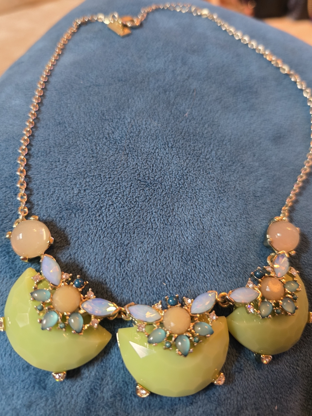 The Limited Statement Lime Green Floral Bib Necklace